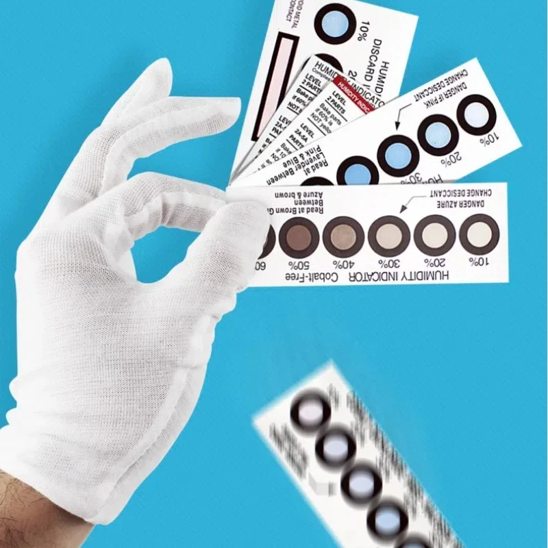 Halogen-free humidity indicator card